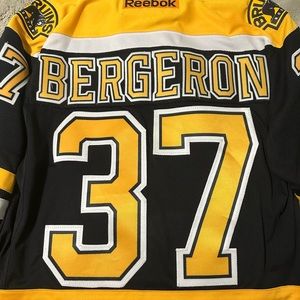 Reebok Branded Authentic Boston Bruins Patrice Bergeron Home Sweater